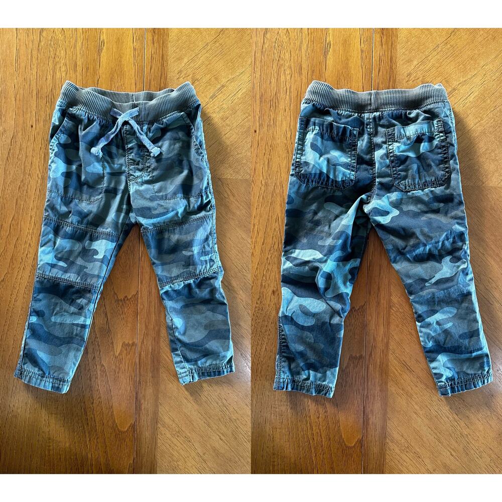 Cat and Jack Boys 2T Camo Elastic Waist Pants